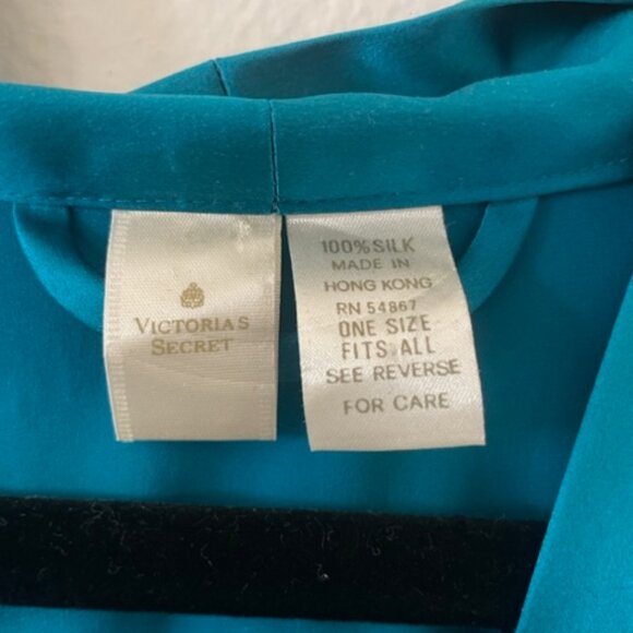 Teal Short Robe - Picture 3 of 7
